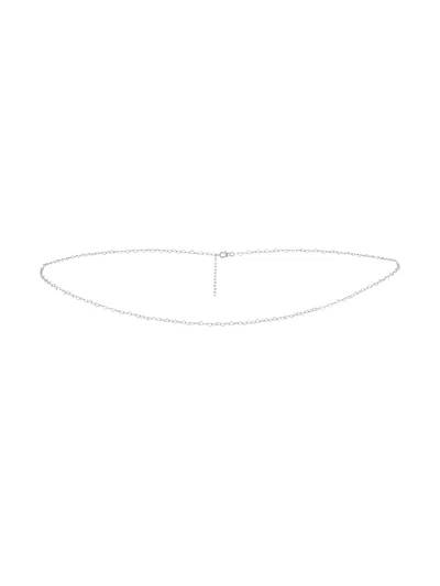 Naiia Women's Silver Love Me Tender Heart Belly Chain