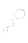 Naiia Women's Sophia Pearl & Silver Hand Chain