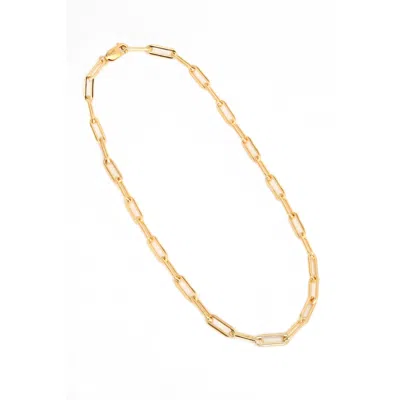 Naiia Women's Stella Gold Paperclip Chain Necklace