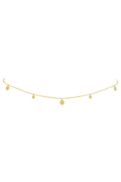 Naiia Women's Tulip Multiwear Gold Charm Belly Chain And Necklace
