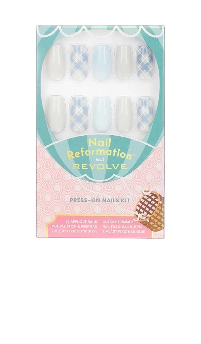 Nail Reformation X Revolve Cloud Plaid Press On Nails