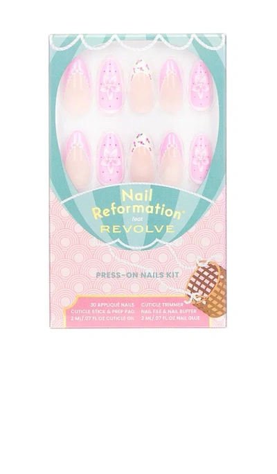 Nail Reformation X Revolve Pink Cushion Press On Nails
