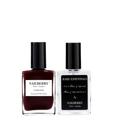 Nailberry Noirberry And Bare Essentials 2 In 1 Base & Top Coat Bundle
