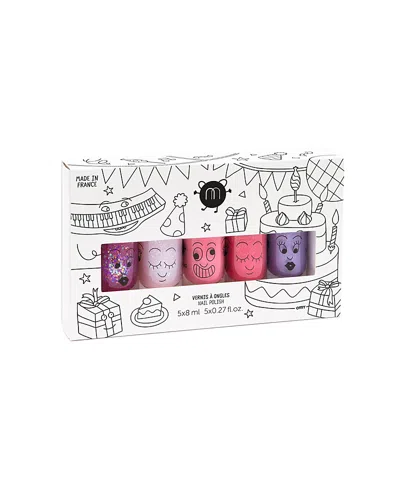 Nailmatic 5 Nail Polishes Set Party - Age 3-10 Years In White