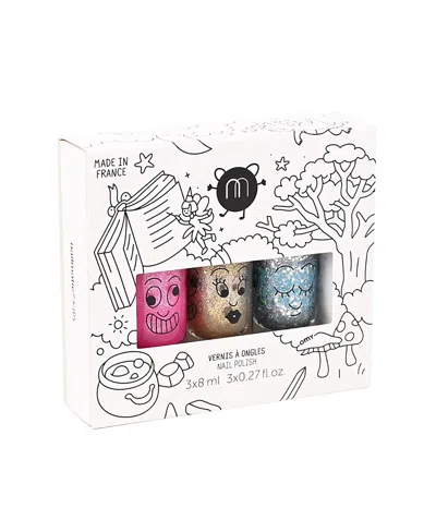 Nailmatic Aurora Luna Nail Polish For Kids Set Of 3 - 5-7 Years In Multi