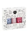 Nailmatic Glittery 3-piece Nail Polish Set In Neutral