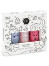 Nailmatic Mermaid 3-piece Nail Polish Set In Neutral