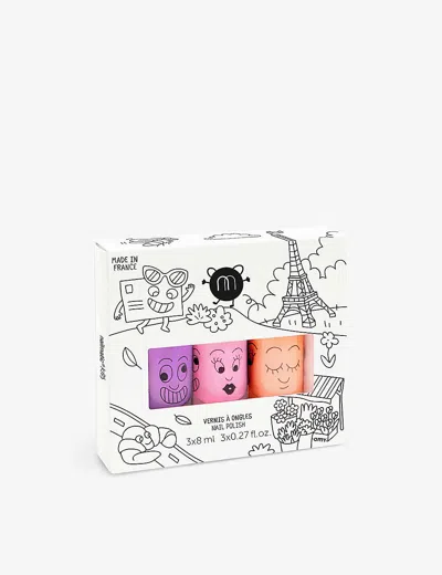 Nailmatic Kids' Nail Polish Set 3 X 8ml In Multi