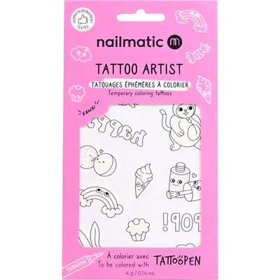 Nailmatic Temporary Tattoo For Kids In Transparent