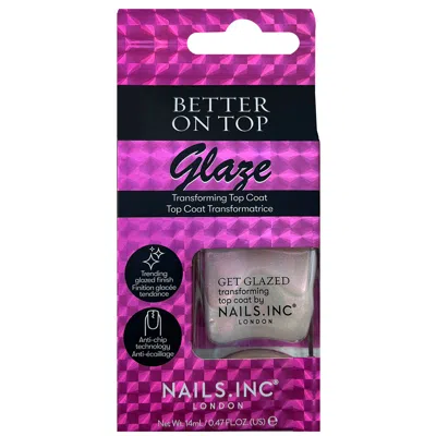 Nails Inc Better On Top Get Glazed Treatment 14ml In White