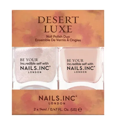 Nails Inc Desert Luxe Nail Polish Duo In White