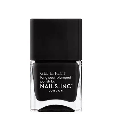 Nails Inc Black Taxi Gel Effect Nail Varnish (14ml) In White