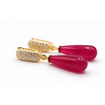 Najiba Women's Yellow Cascade Crimson Flame