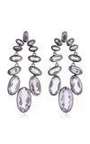 Nak Armstrong Cascade Sterling Silver Zircon Earrings In Multi