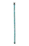 Nak Armstrong Mini Tile Sterling Silver Turquoise Tennis Bracelet In Blue