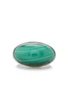 Nak Armstrong Single Elliptic Sterling Silver Malachitering In Green