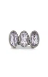 Nak Armstrong Triple Elliptic Sterling Silver Rose Of France Ring In Multi