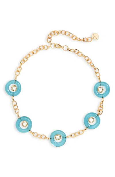 Nakamol Chicago Montana Circle Disc Necklace In Gold