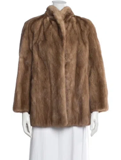 Pre-owned Nakamura Fur Mink Fur Jacket In Brown