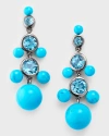 Nakard Mini Dew Drop Earrings In Blue