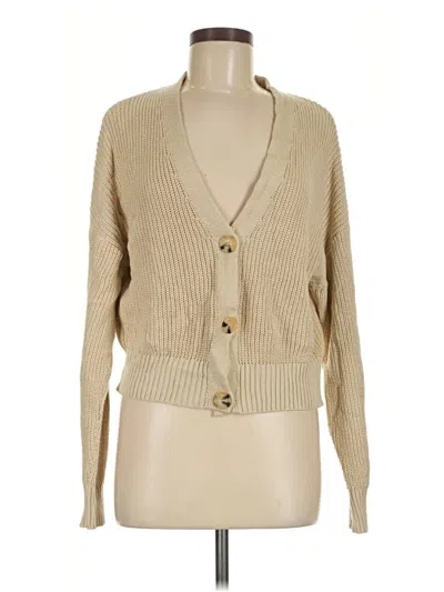 Pre-owned Na-kd Cardigan Sweater In Tan