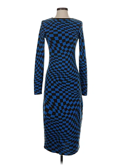 Pre-owned Na-kd Casual Dress In Blue