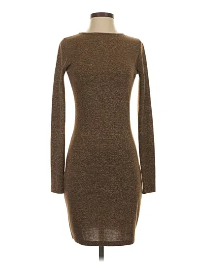 Pre-owned Na-kd Casual Dress In Brown