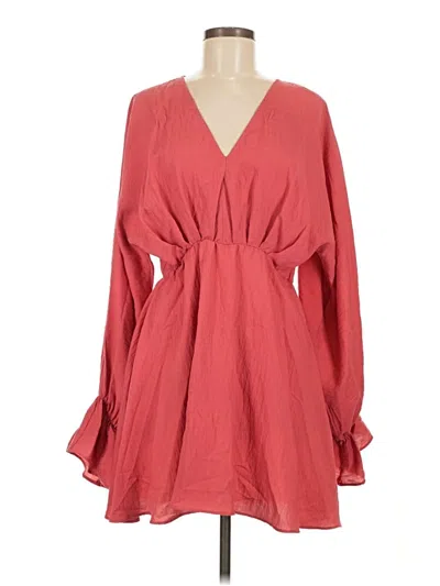 Pre-owned Na-kd Casual Dress In Red