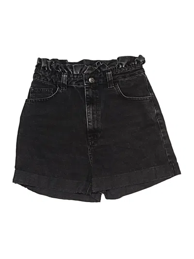 Pre-owned Na-kd Denim Shorts In Black