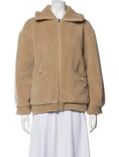 Pre-owned Na-kd Faux Fur Jacket In Neutrals