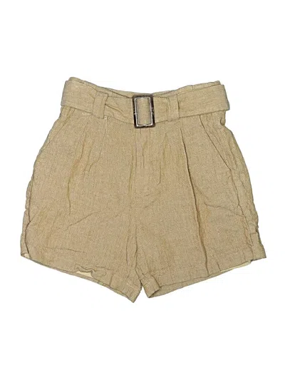 Pre-owned Na-kd Khaki Shorts In Gold