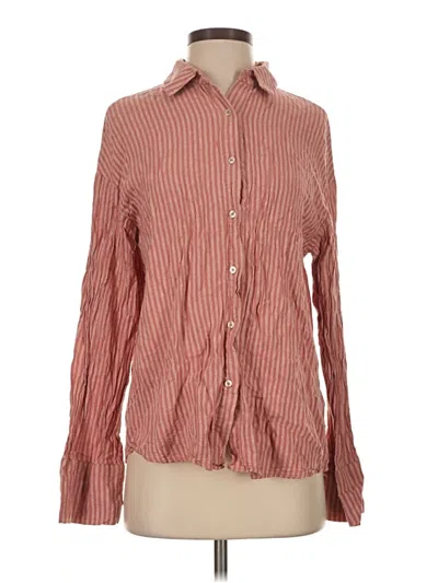 Pre-owned Na-kd Long Sleeve Blouse In Red
