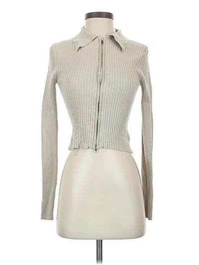 Pre-owned Na-kd Long Sleeve Blouse In White