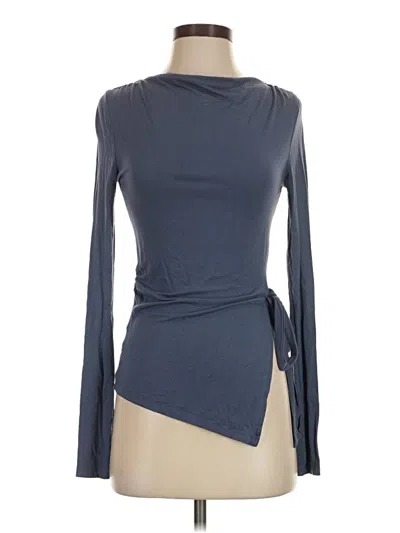 Pre-owned Na-kd Long Sleeve Top Blue Turtleneck Tops