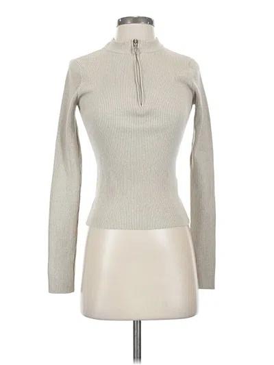 Pre-owned Na-kd Long Sleeve Top Gray Turtleneck Tops