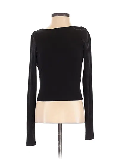 Pre-owned Na-kd Long Sleeve T-shirt In Black