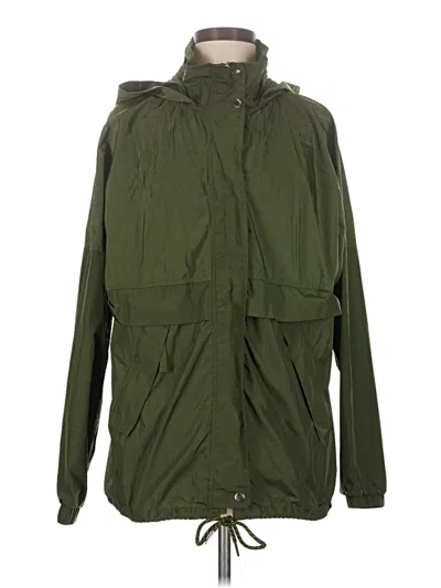 Pre-owned Na-kd Raincoat In Green