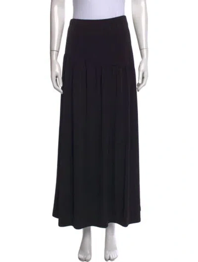 Pre-owned Na-kd Ruffle Embellishment Long Skirt In Black