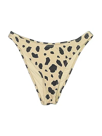 Pre-owned Na-kd Swimsuit Bottoms In Tan