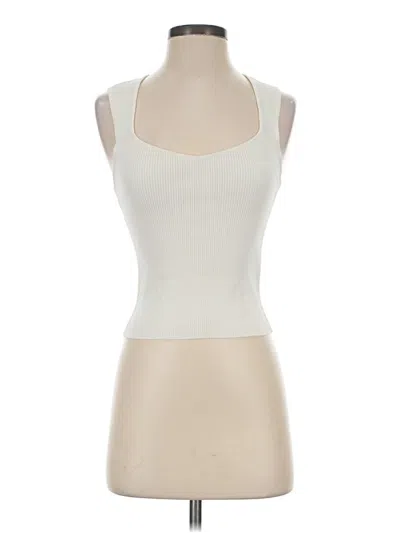 Pre-owned Na-kd Tank Top Ivory Halter Neckline Tops