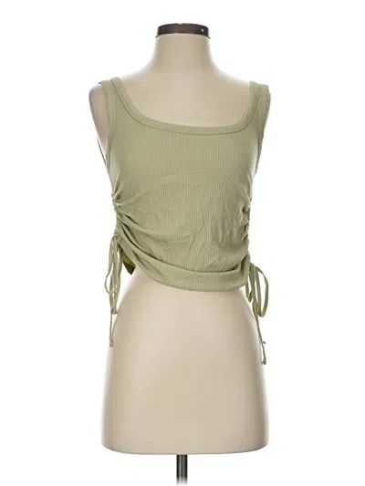 Pre-owned Na-kd Tube Top Green Strapless Neckline Tops