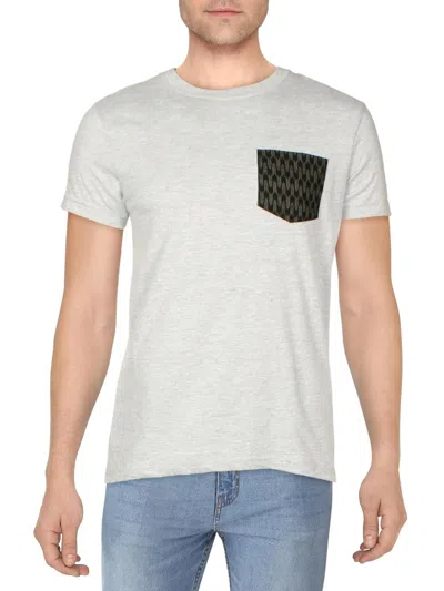 Naked And Famous Mens Pocket Heathered T-shirt In Grey