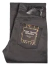 Naked And Famous Stong Guy Waxed Coated Jeans In Black
