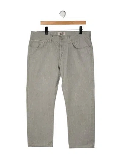 Pre-owned Naked & Famous Straight-leg Jeans In Green