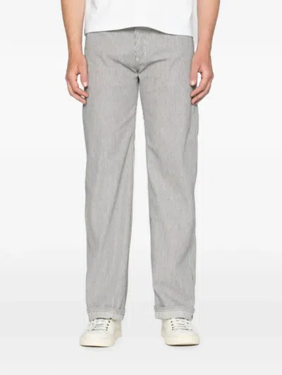 Naked And Famous Strong Guy Straight-leg Jeans In Gray