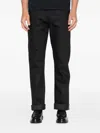 Naked And Famous True Guy Cuffed Jeans In Black