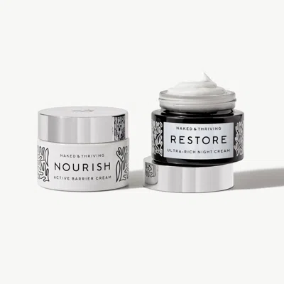 Naked & Thriving Advanced Moisturizer Duo: For A Visibly Plump Glow In Transparent