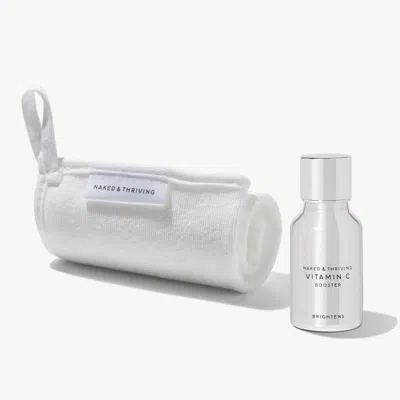 Naked & Thriving Anniversary Bundle: Vitamin C Booster + Face Cloth: Brighten And Polish Skin For A Radiant Look.