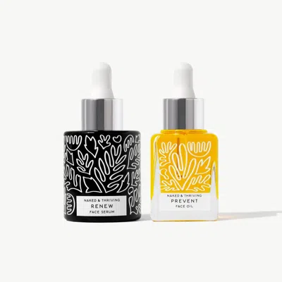 Naked & Thriving Bestsellers Anti-aging Duo: Renew, Prevent In Transparent