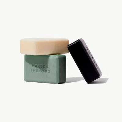 Naked & Thriving Cleansing Bars Trio: Soothe, Purify, Exfoliate In Multi